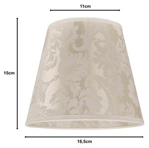 Duolla - Abajur pentru lampă de birou SOFIA XS E14 pr. 18,5 cm bej