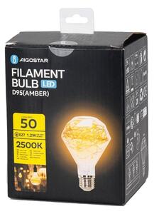 Bec LED decorativ Aigostar D95 E27/1,2W/230V 2500K