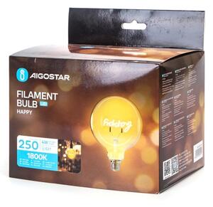 Bec LED FILAMENT Aigostar E27/4W/230V 1800K happy