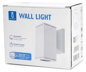 Aplică de exterior Aigostar 1xGU10/230V alb IP65 dreptunghiular