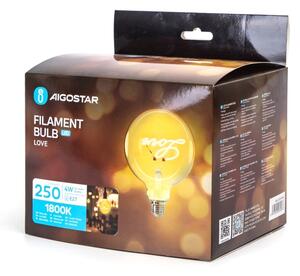 Bec LED FILAMENT Aigostar E27/4W/230V 1800K love