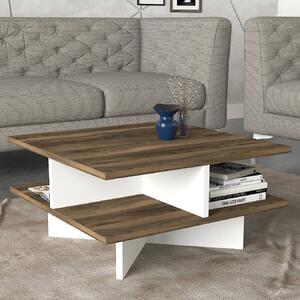 Măsuţă de cafea, Hanah Home, Culoare: Nuc Alb