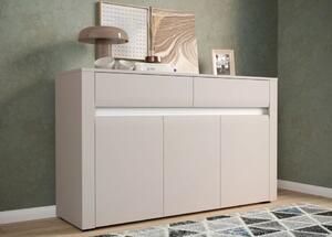 Comoda Bodena, Culoare Casmir cu Alb, Masura 140x85x40 cm