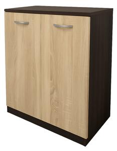 Comoda Star, Masura 80x80x40cm, Culoare Wenge cu Sonoma , PAL 18mm