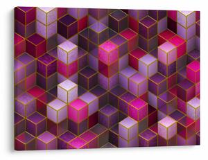 Tablou - Cuburi violet (70x50 cm)