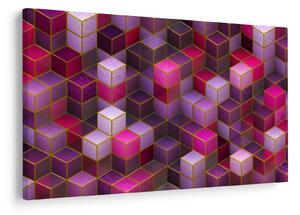 Tablou - Cuburi violet (90x60 cm)