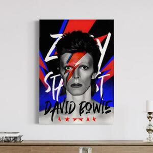 Tablou Canvas Premium LuxCanva® C1107, Portrait Of David Bowie , Culori, Artist, Singer, Game Room, Bar, Relaxare, Culori Vibrante