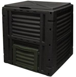Compostor, 450 l , negru, 80 x 80 x 81 cm