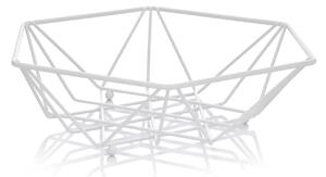 Cos depozitare fructe 26cm, alb, Decor