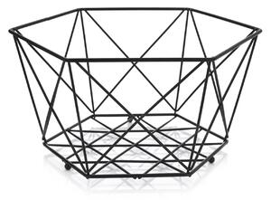Cos depozitare fructe 29cm, negru, Decor