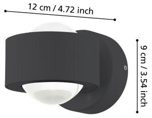 Eglo 98746 - Aplică perete exterior LED TREVIOLO 2xLED/2W/230V IP44