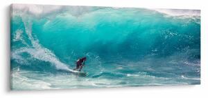 Tablou - Surfer în valuri (120x50 cm)