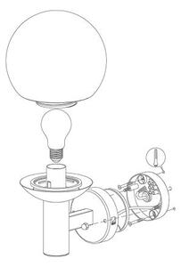 Eglo 33564 - Aplică de perete pentru exterior NISIA-C LED/9W/230V IP44
