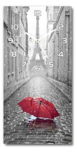 Ceas vertical de perete din sticlă umbrelă Franța