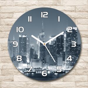 Ceas perete din sticlă rotund Manhattan New York City
