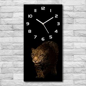 Ceas de sticlă pe perete vertical Jaguar