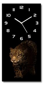 Ceas de sticlă pe perete vertical Jaguar