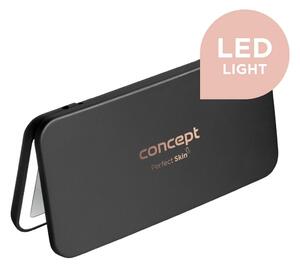 Concept KZ2020 - Oglindă cosmetică LED PERFECT SKIN 1,5W/5V 300 mAh, neagră