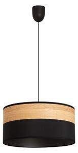 Pendul ALBA pe cablu, 1xE27/15W/230V, diametru 45 cm, negru/maro