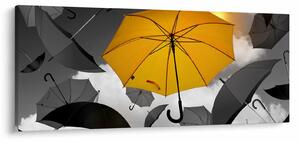 Tablou - Umbrelă galbenă (120x50 cm)