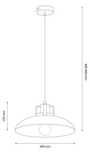 Lustră pe cablu Brilagi FLAMENGO 1xE27/60W/230V albastru