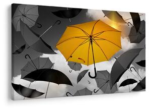 Tablou - Umbrelă galbenă (90x60 cm)