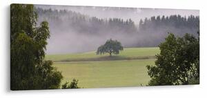Tablou - Lunca cu copac (120x50 cm)