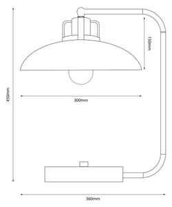 Lampă de masă Brilagi FLAMENGO 1xE27/60W/230V alb