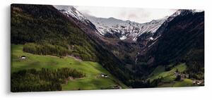 Tablou - Valea la poalele munților (120x50 cm)