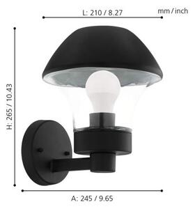 Eglo 33567 - Aplica LED reglabilă pentru exterior VERLUCCA-C 1xE27/9W/230V IP44