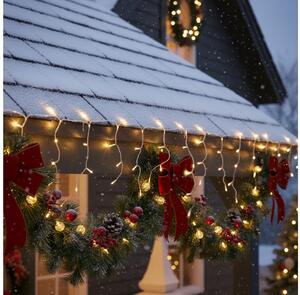 Brilagi - Ghirlandă LED pentru exterior, 400 LED, 8 funcții, 23 m, IP44, alb cald