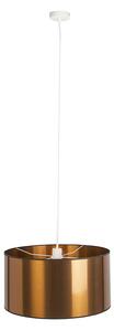 Lampă suspendată de design albă cu umbră de cupru 50 cm - Combi 1