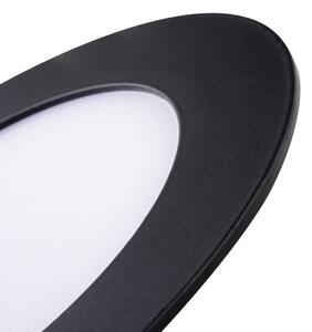 Plafonieră LED încastrată pentru baie ROUNDA LED/6W/230V IP44 neagră Kanlux 33562