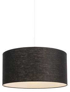 Lampă suspendată modernă albă cu abajur negru 50 cm - Combi 1