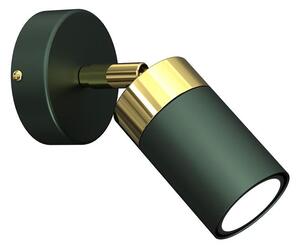 Aplică spot de perete JOKER 1xGU10/25W/230V, verde/auriu