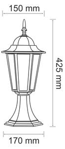 Corp de iluminat exterior 1xE27/60W/230V