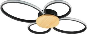 Plafonieră LED SABINA/38W/230V lemn de cauciuc