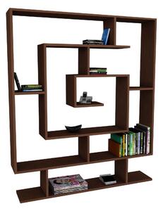 Etajera SARMASIK, wenge, PAL melaminat, 125x22x149 cm