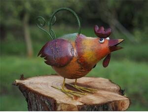 Figurina metal Watering can chicken, 28x19x35 cm