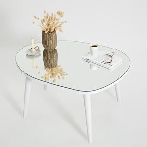 Măsuţă de cafea, Hanah Home, Culoare: Alb