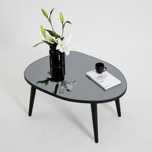 Măsuţă de cafea, Hanah Home, Culoare: Negru Fumu