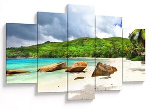 Tablou - Seychelles, plaja Takamaka (150x105 cm)
