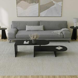 Set de măsuțe de cafea, Hanah Home, Culoare: Negru
