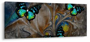Tablou - Fluturi strălucitori în imagine (120x50 cm)