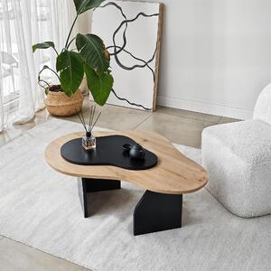 Măsuţă de cafea, Hanah Home, Culoare: Stejar Safir Negru