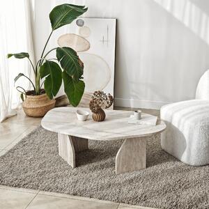 Măsuţă de cafea, Hanah Home, Culoare: Travertin
