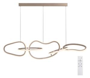 BRILAGI - Lustra LED dimabilă pe cablu SIGNATURE LED/80W/230V 120x25 cm bej + cu telecomandă