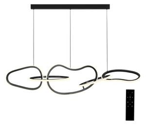 BRILAGI - Lustră LED reglabilă pe cablu SIGNATURE LED/80W/230V 120x25 cm neagră + telecomandă