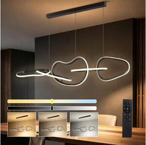 BRILAGI - Lustră LED reglabilă pe cablu SIGNATURE LED/80W/230V 120x25 cm neagră + telecomandă