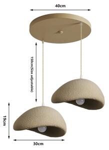 BRILAGI - Lustru cu cablu WABI SABI 2xE27/60W/230V bej